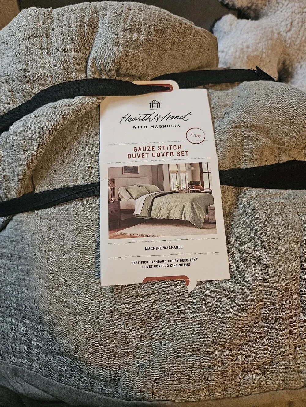 Gauve Stitch Duvet Cover Set -  King
